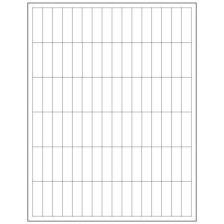 Bsc Preferred 1/2 x 1 3/4'' White Rectangle Laser Labels, 9600PK BUY00016395